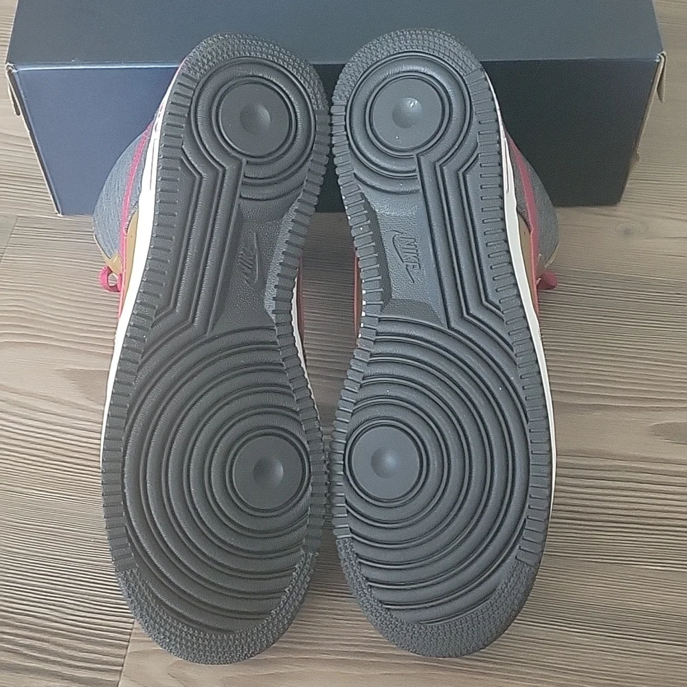 Nike Air Force 1 High '07 Ale Brown/Noble Red/Denim Leather Sneaker - Picture 9 of 9